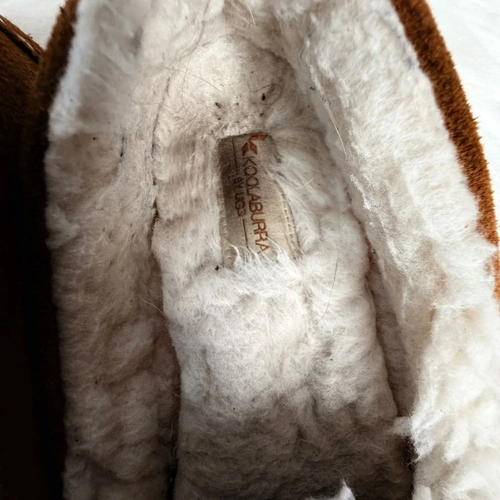 Koolaburra by UGG Men's Tipton Suede Moccasin Slippers Chestnut Brown Size 10